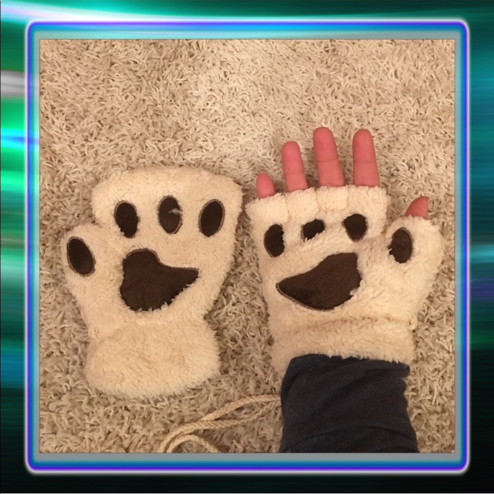 Fingerless Paw Gloves - Picture 3 of 5